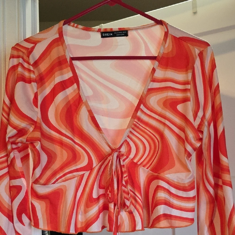 SHEIN Colorful Crop Tops Collection - Black, Brown, White, Orange - Picture 15 of 15